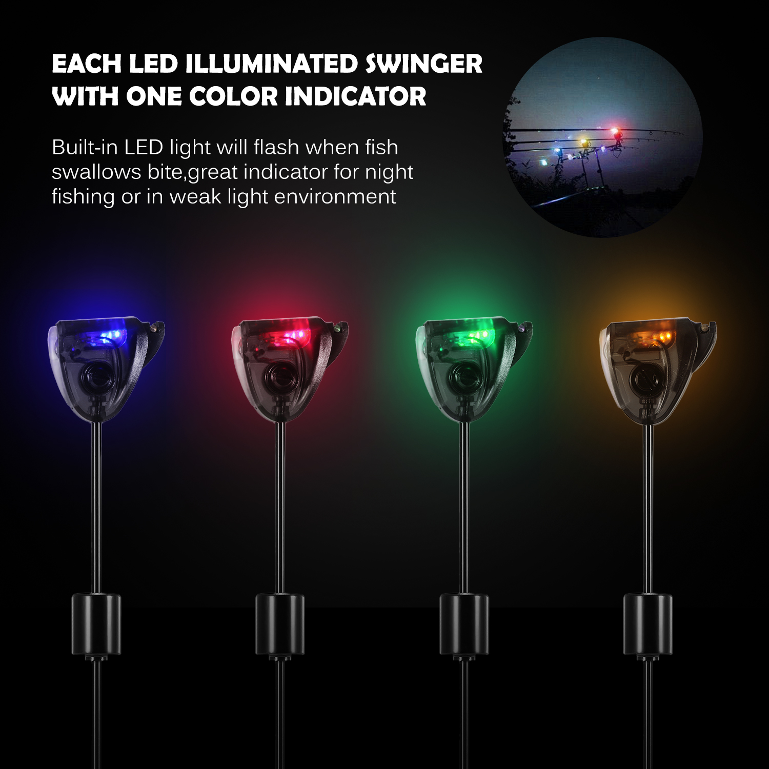 Fish Alarm - Lixada Fishing Swinger Set Carp Fishing
