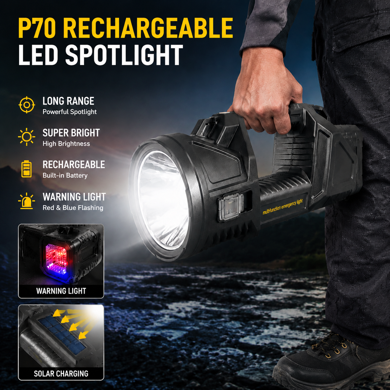 Fishing Light - Super Bright Flashlight Led Powerful Usb