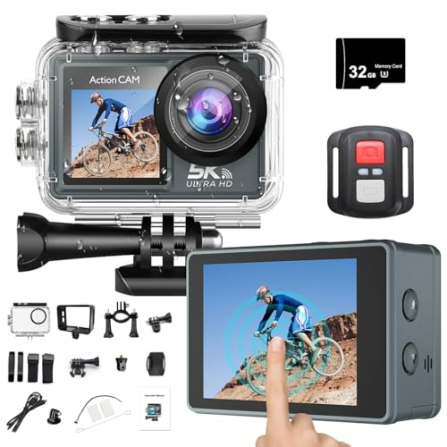 Underwater Camera - M40TR 5K WiFi Action Camera with