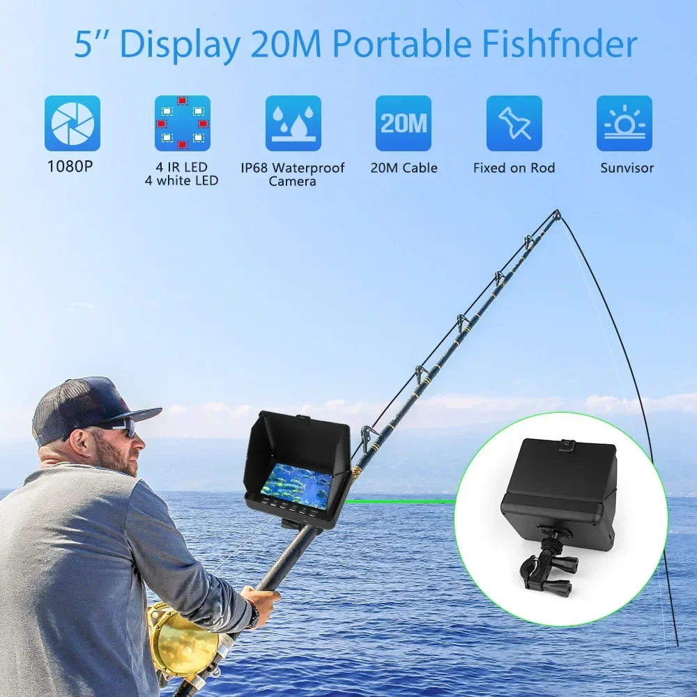 Fish Finder 5.0 Inch LCD Displ - Fishing Camera บทวิจารณ์และราคา