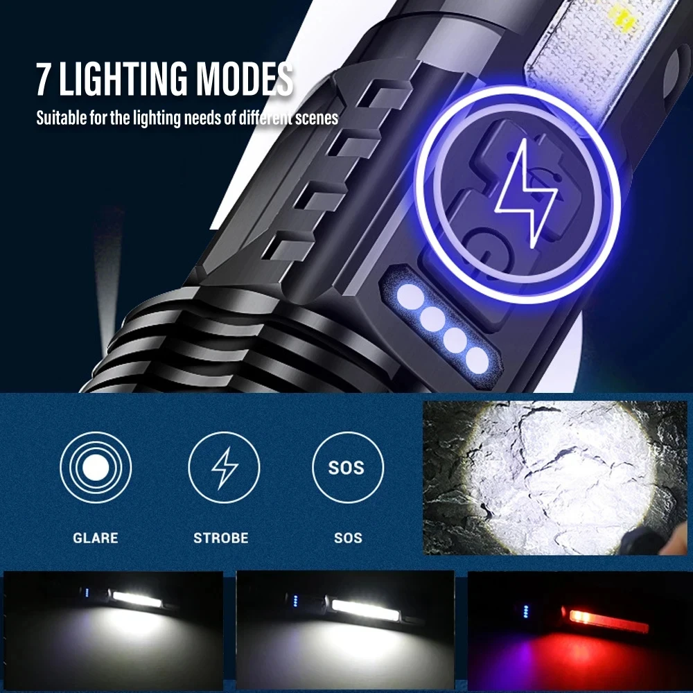 Powerful LED Flashlight Rechar - Fishing Light บทวิจารณ์และราคา