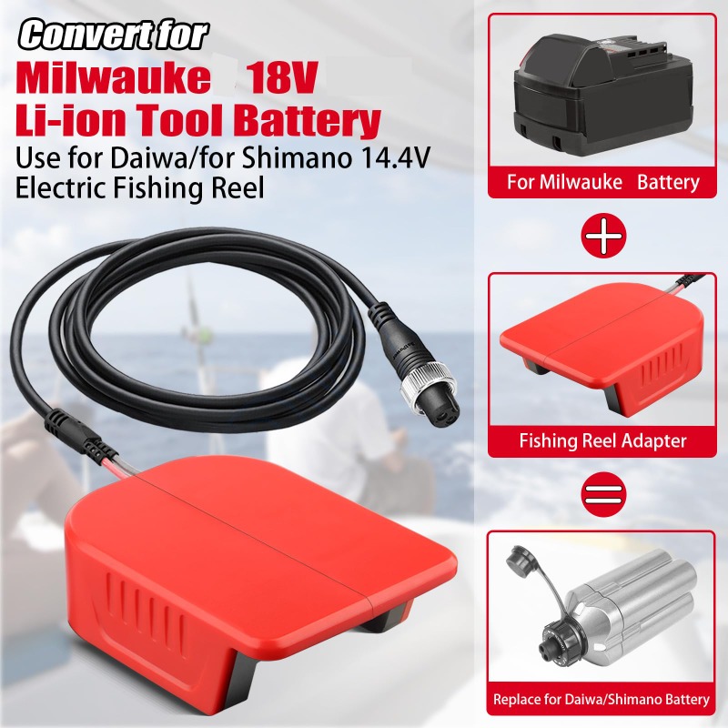Portable Fishing Reel Adapter  - Fish Finder Battery บทวิจารณ์และราคา
