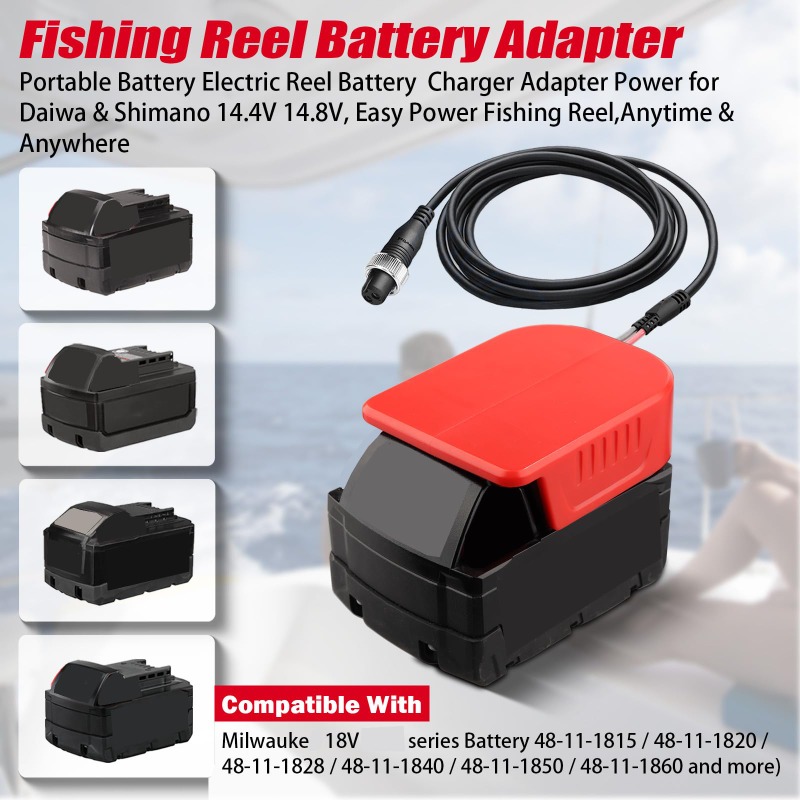 Portable Fishing Reel Adapter  - Fish Finder Battery บทวิจารณ์และราคา