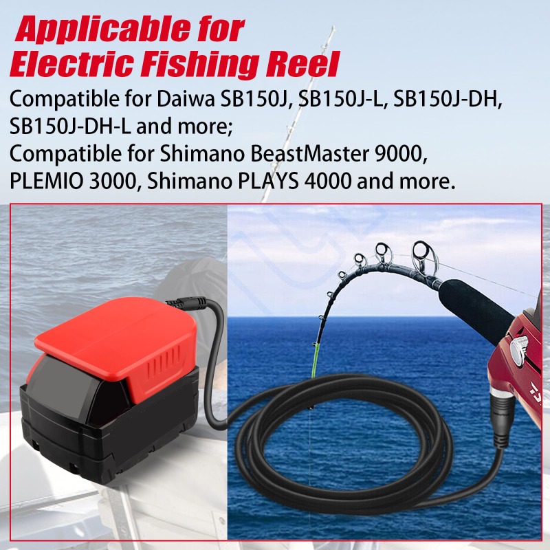 Portable Fishing Reel Adapter  - Fish Finder Battery บทวิจารณ์และราคา