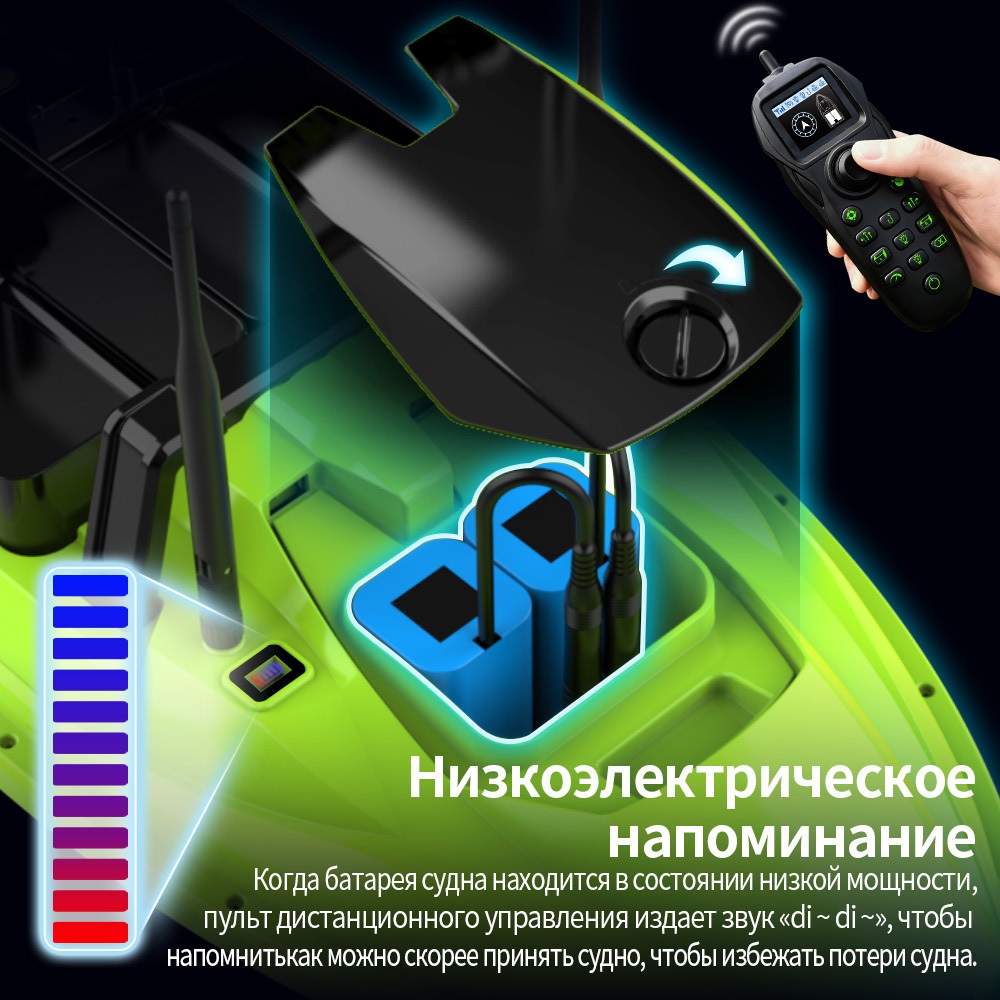 500M RC Fishing Bait Boat Dual - Fish Finder Cable บทวิจารณ์และราคา