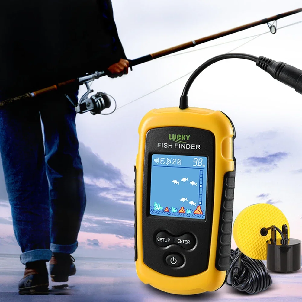 Lucky LCD Color Screen Portabl - Fish Finder Transducer บทวิจารณ์และราคา