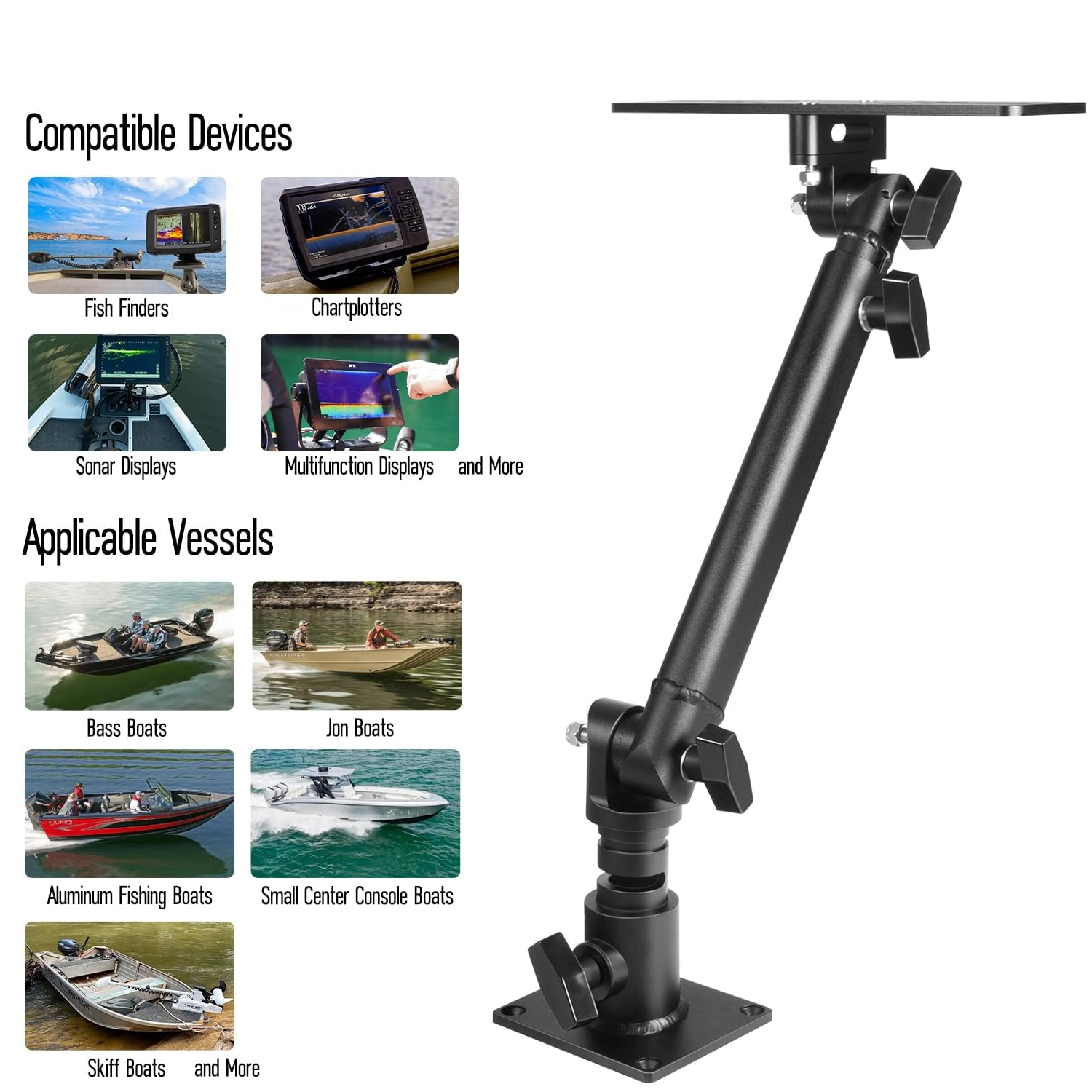 Marine Anodized Aluminum Monit - Fish Finder บทวิจารณ์และราคา