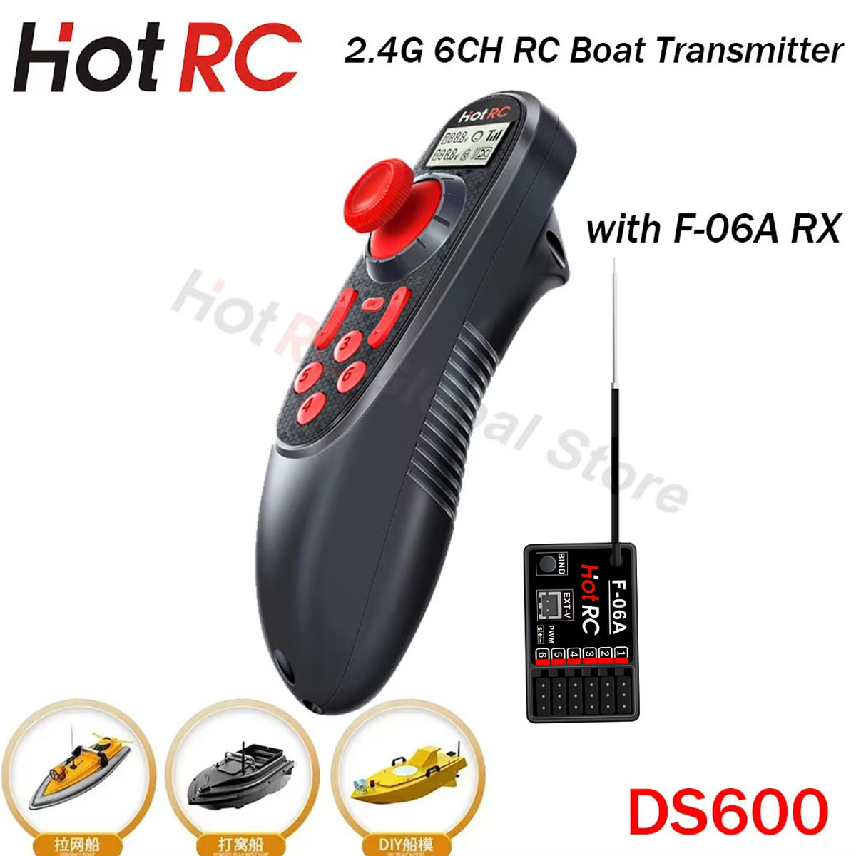 HOTRC DS600 6CH 6 Channel 2.4G - Fish Finder Battery บทวิจารณ์และราคา