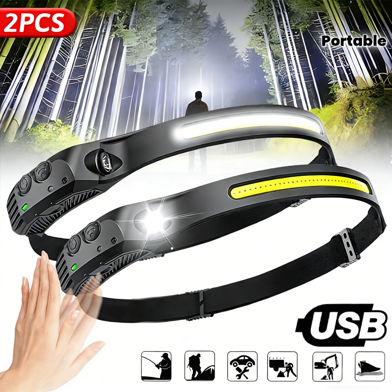 LED Sensor Headlamp Built-in B - Fish Finder Battery บทวิจารณ์และราคา