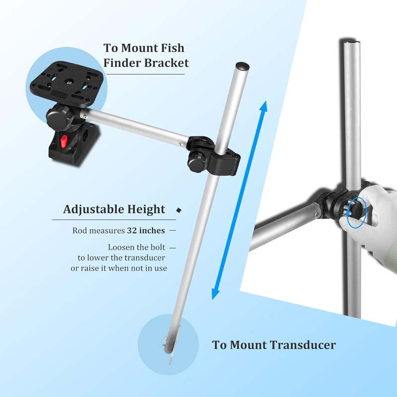 360° Rotation ,Marine Fish Fin - Fish Finder Transducer บทวิจารณ์และราคา