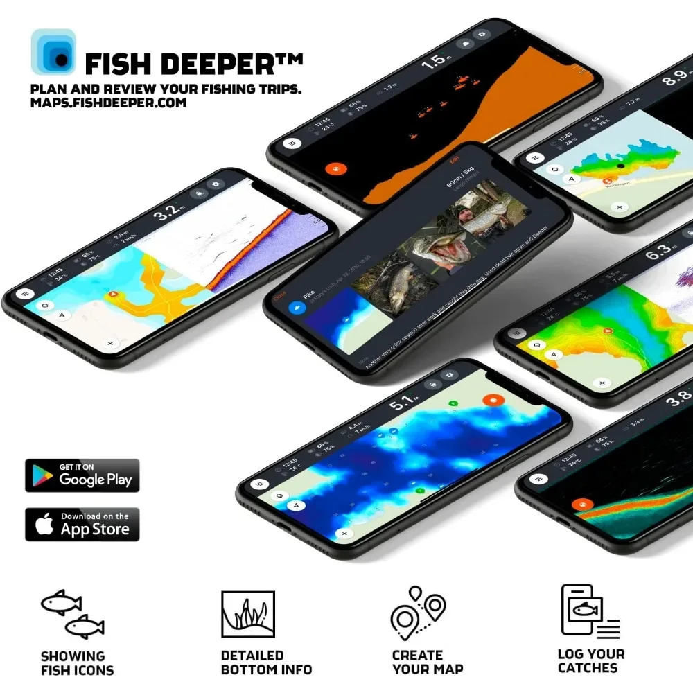 A  Chirp 2 Sonar Fish Finder - - Fish Finder Portable บทวิจารณ์และราคา