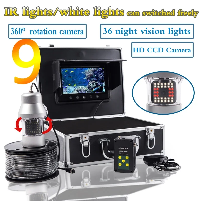 Fish finder F08A 9inch Underwa - Fishing Camera บทวิจารณ์และราคา
