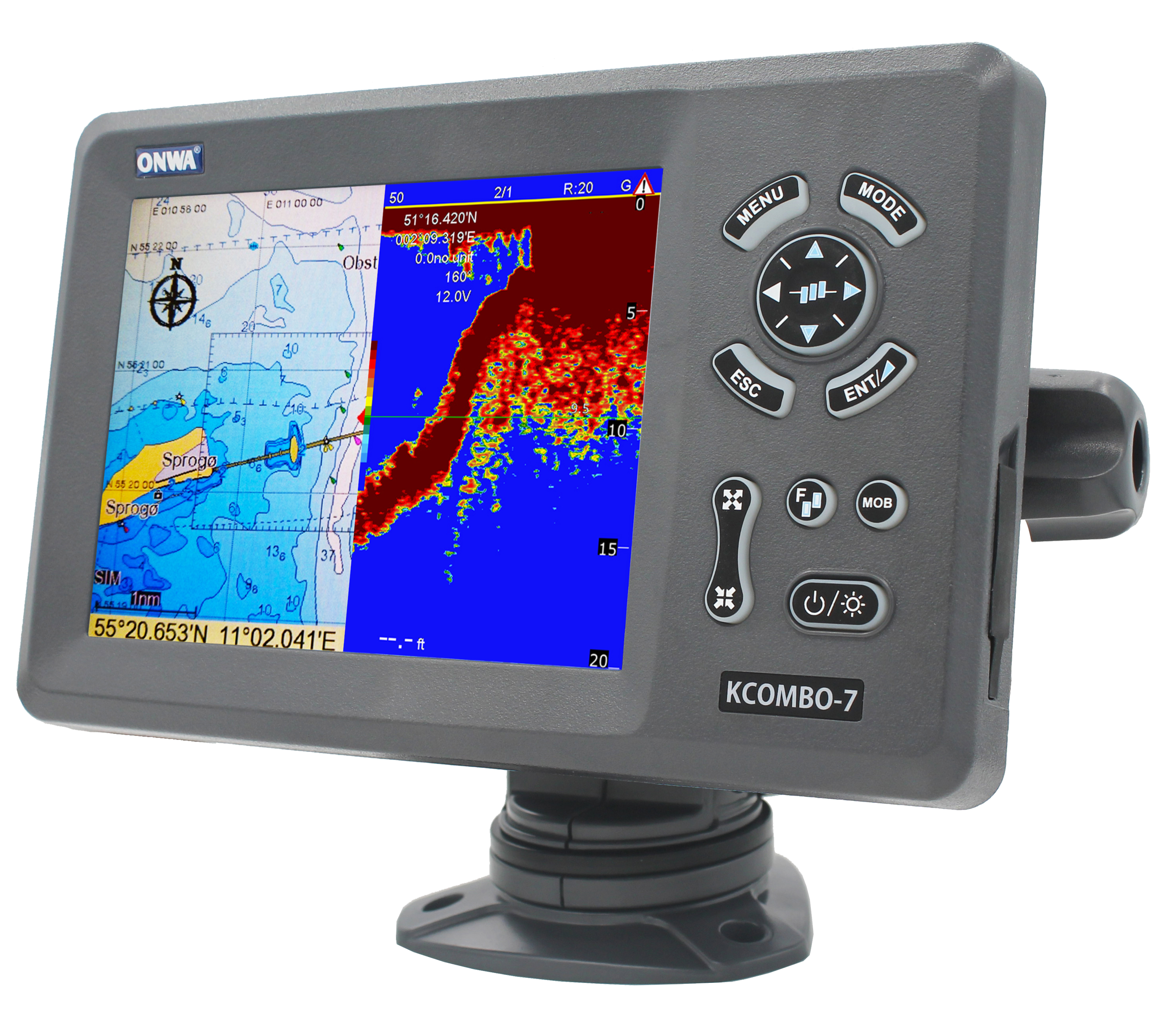 ONWA KCombo-7 7inch Marine GPS - Fish Finder บทวิจารณ์และราคา