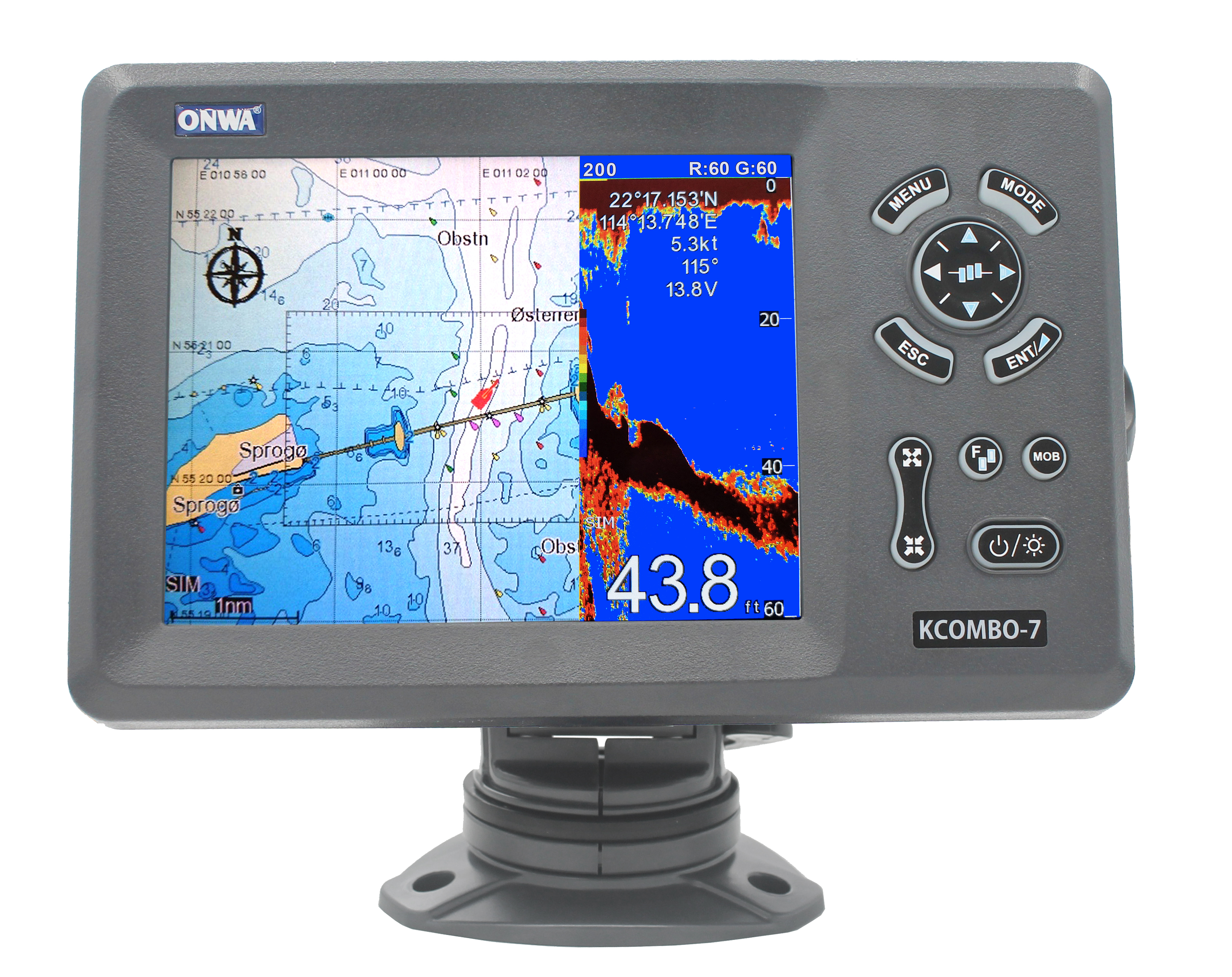 ONWA KCombo-7 7inch Marine GPS - Fish Finder บทวิจารณ์และราคา