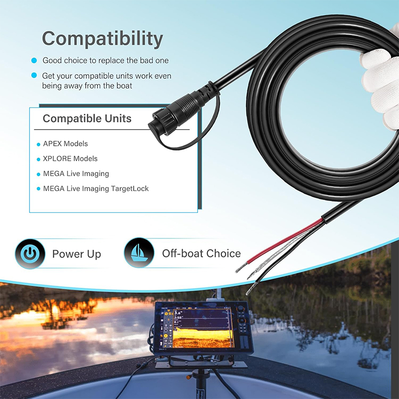 720110-1 PC13 Power Cable for  - Fish Finder บทวิจารณ์และราคา