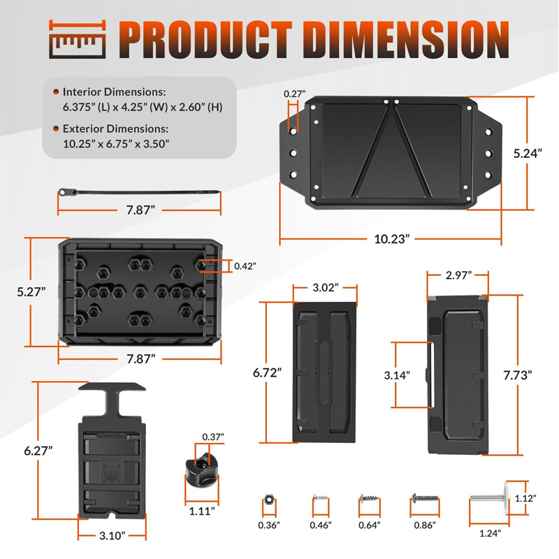 Track Mounted Battery Box for  - Fish Finder บทวิจารณ์และราคา