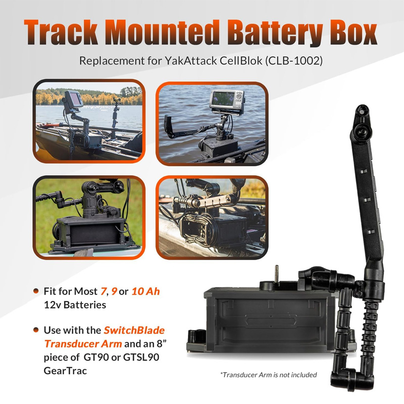 Track Mounted Battery Box for  - Fish Finder บทวิจารณ์และราคา