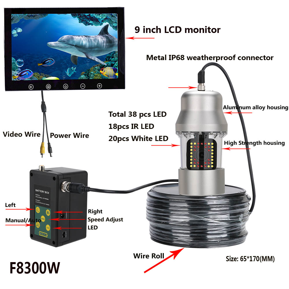 50m 360 Degree Rotating Underw - Fishing Camera บทวิจารณ์และราคา