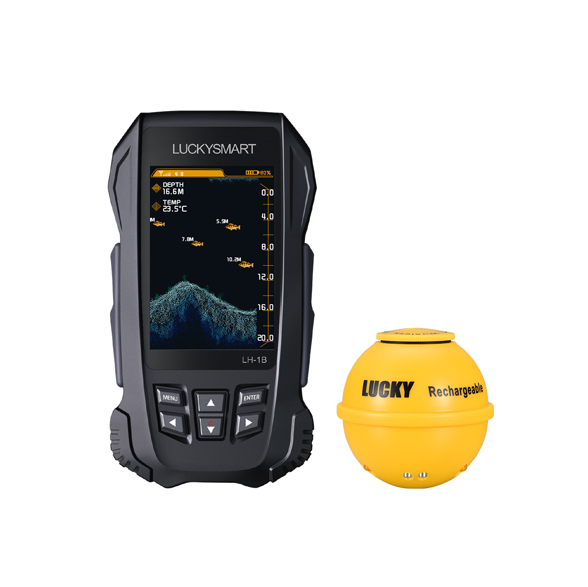 LUCKYSMART LH-1B Wireless Port - Fish Finder Portable บทวิจารณ์และราคา