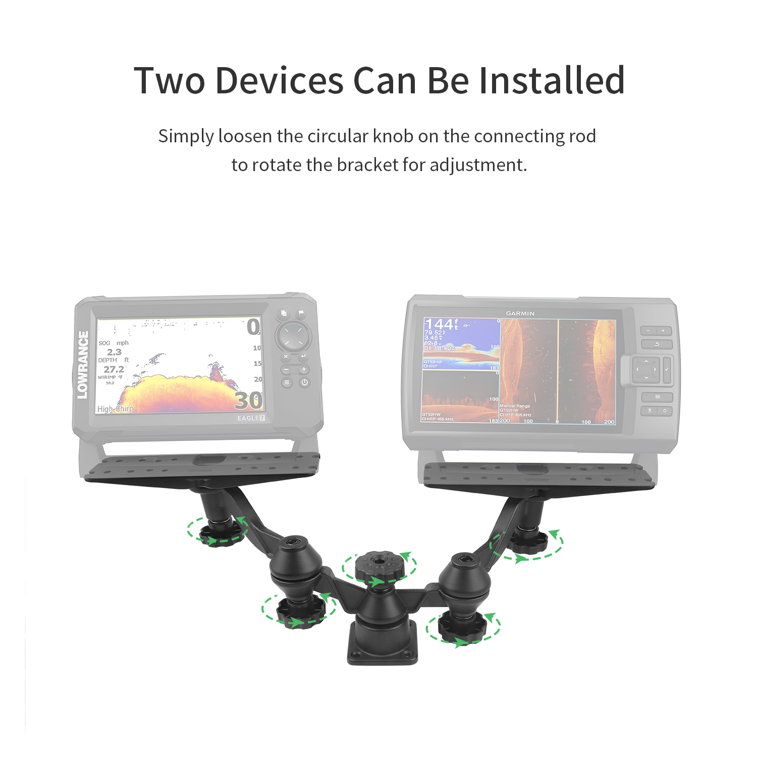 Horizontal boom dual-arm fishf - Fish Finder บทวิจารณ์และราคา