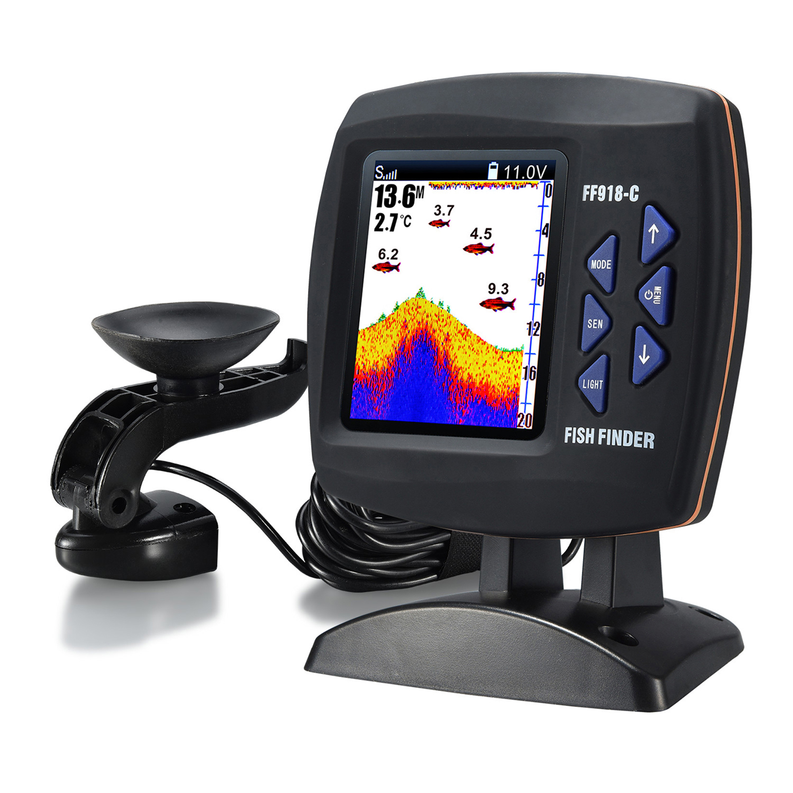 Portable Fish Finder Wireless  - Fish Finder Transducer บทวิจารณ์และราคา