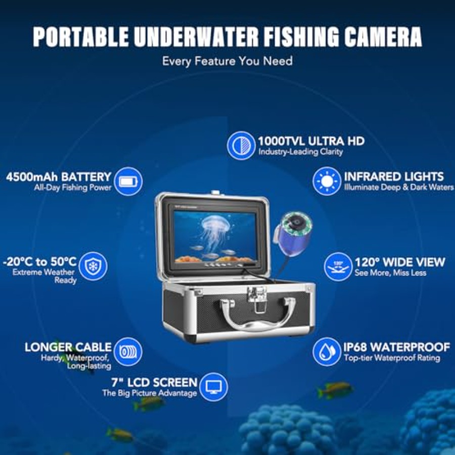 Portable fish finder for lake, - Fish Finder Portable บทวิจารณ์และราคา