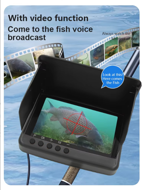 5 Inch Display Underwater Fish - Fish Finder Cable บทวิจารณ์และราคา
