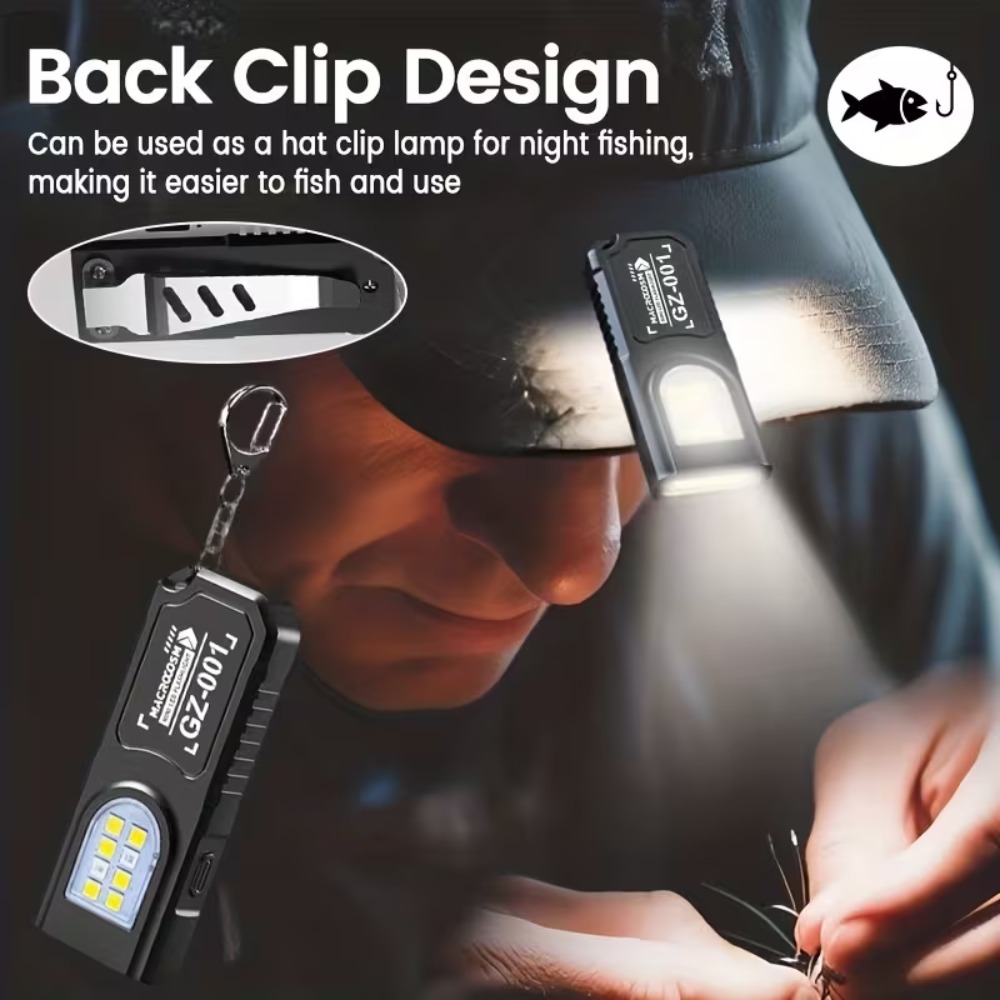 Mini COB LED Keychain Flashlig - Fishing Light บทวิจารณ์และราคา